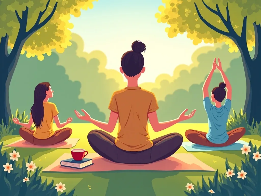 zdrowie psychiczne, nawyki codzienne, relaks, medytacja, joga, zrelaksowany, samopoczucie, równowaga, spokój, hobby, komfort,