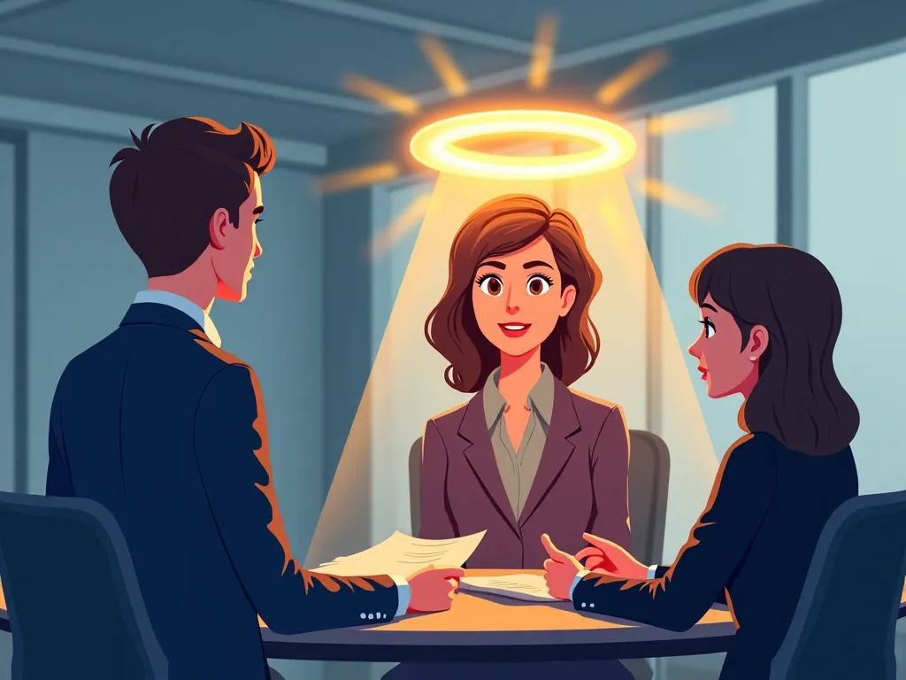 efekt aureoli, pozytywne postrzeganie, praca, marketing, rekrutacja, decyzje, pierwsze wrażenie, osoba, profesjonalizm, rekru