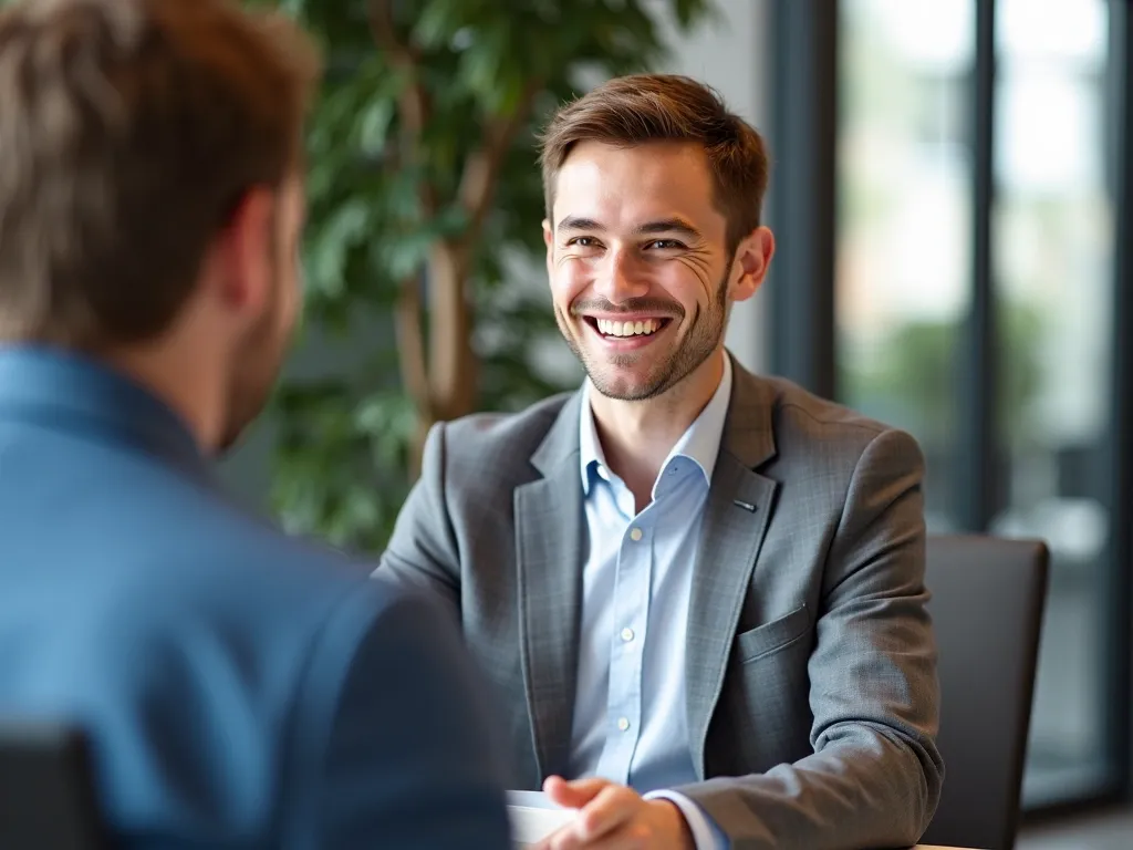 pierwsze wrażenie, pozytywna prezentacja, pewność siebie, uśmiech, spotkanie biznesowe, profesjonalny wygląd, kontakt wzrokow