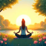 poprawa nastroju, zdrowy styl życia, relaks, medytacja, joga, w park, naturalne metody, stres, energia, rośliny, słońce, spok