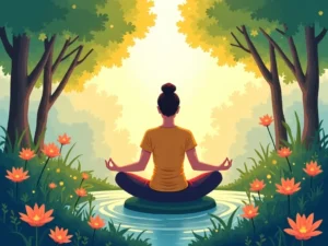 zdrowie psychiczne, mindfulness, relaks, równowaga emocjonalna, medytacja, naturalne otoczenie, spokój, trendy stylu życia, o