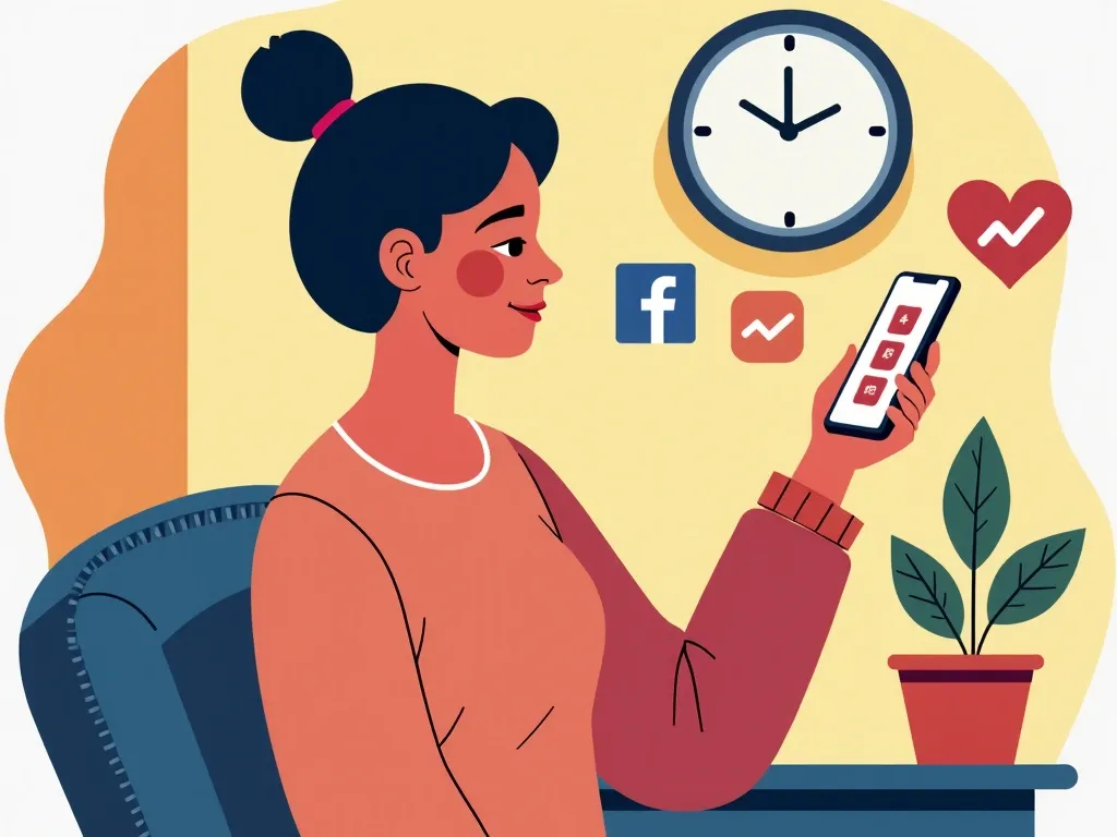 zdrowe granice, telefon, media społecznościowe, balans, digital detox, samopoczucie, czas offline, technologia, relaks, kontr